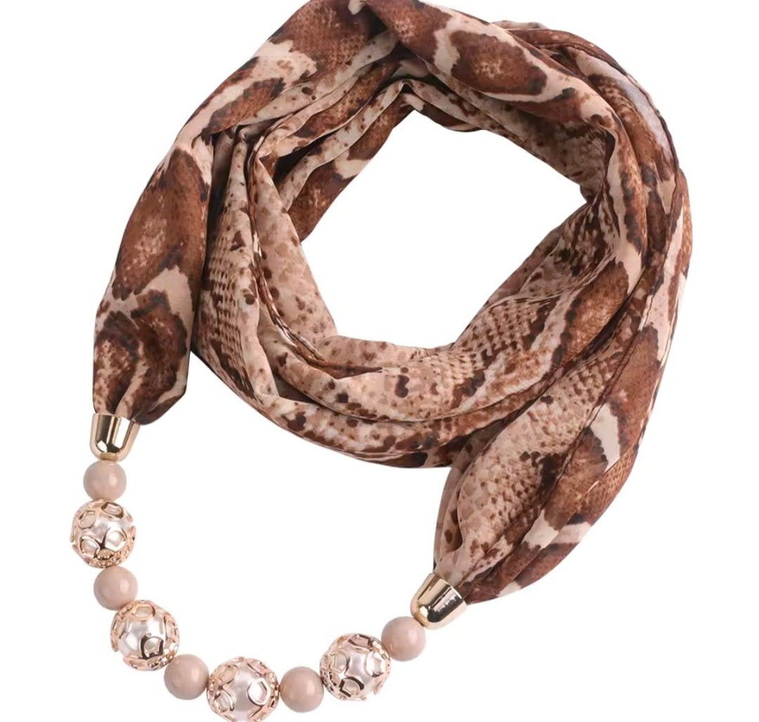 Scarf necklaces