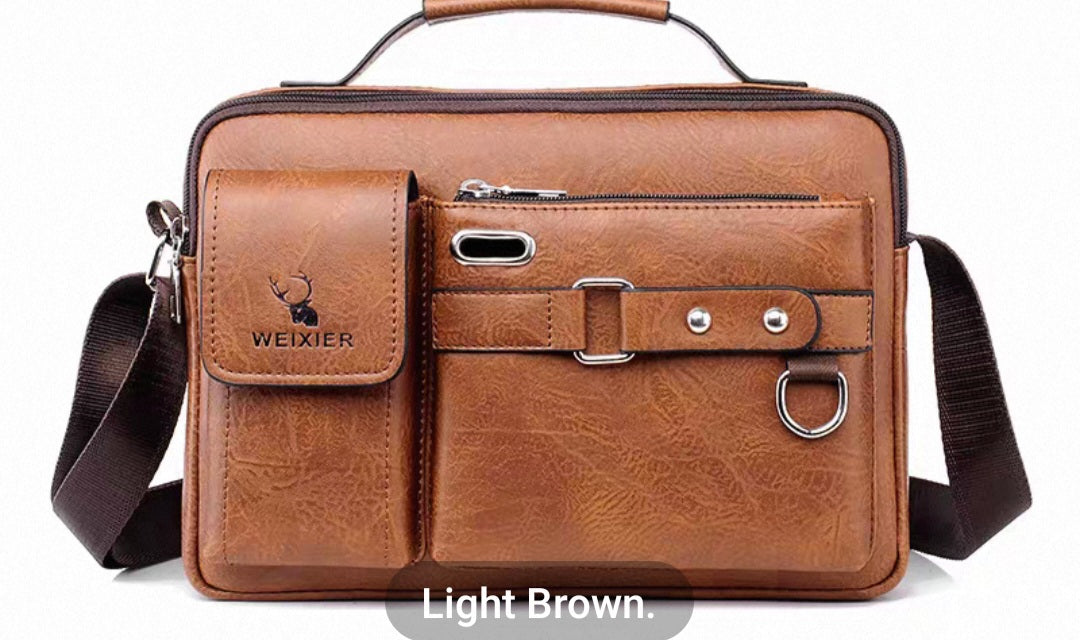 Leather side bags