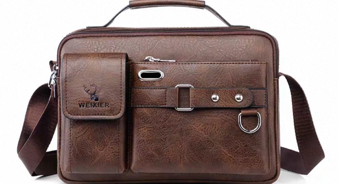 Leather side bags