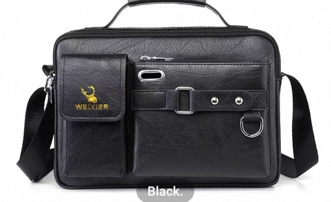 Leather side bags